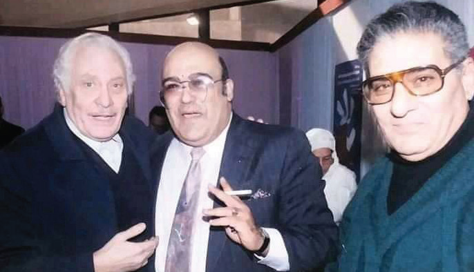فرج فودة مع محمود مرسى وأنيس منصور