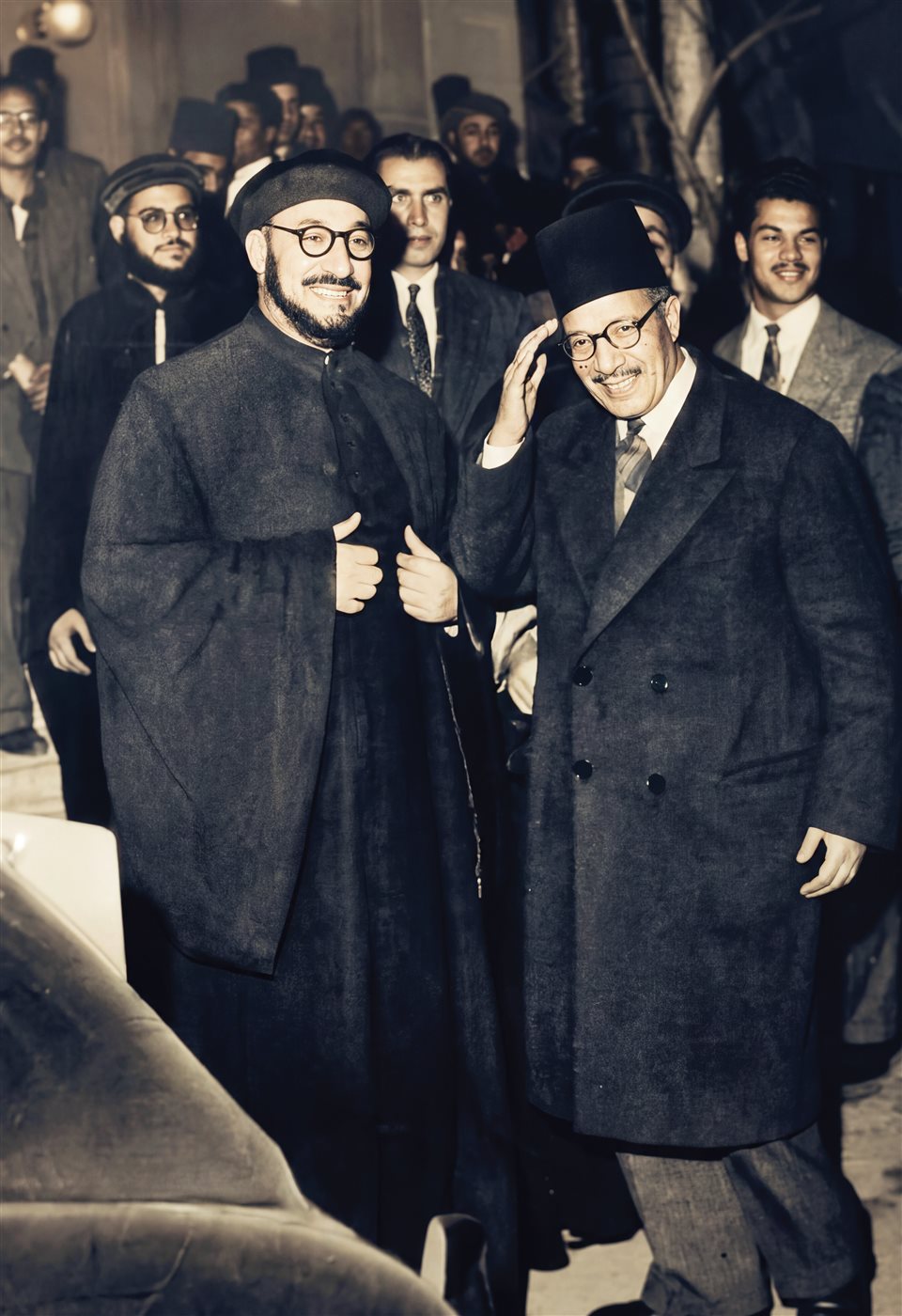 حسن الهضيبى مرشد<br>الإخوان فى الدار البطريركية