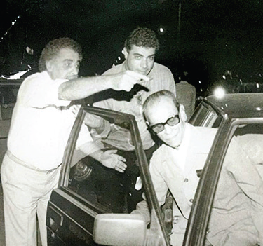 محمود الشربينى مع نجيب محفوظ
