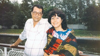 أمينة النقاش وصلاح عيسى    
