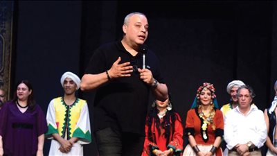 تامر عبدالمنعم في عرض «غرام في الكرنك» 
