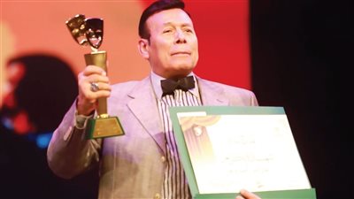 تكريم الفنان أحمد ماهر فى المهرجان القومى للمسرح